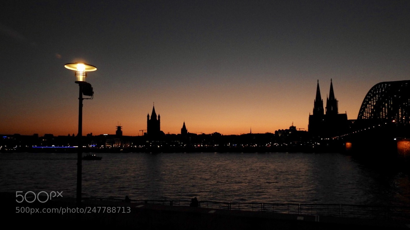 Nikon Coolpix P900 sample photo. Sunset at the rhine photography