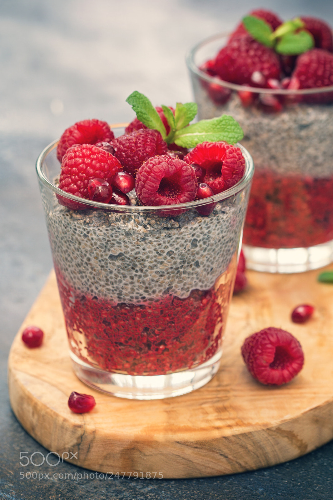 Sony a6300 sample photo. Chia seed pudding photography