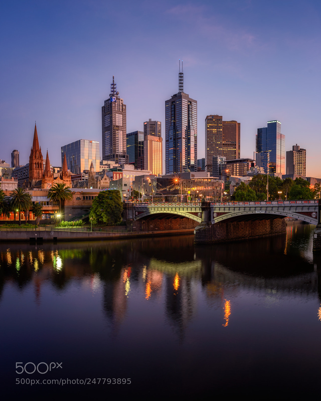 Nikon D810 sample photo. Melbourne city sunrise photography