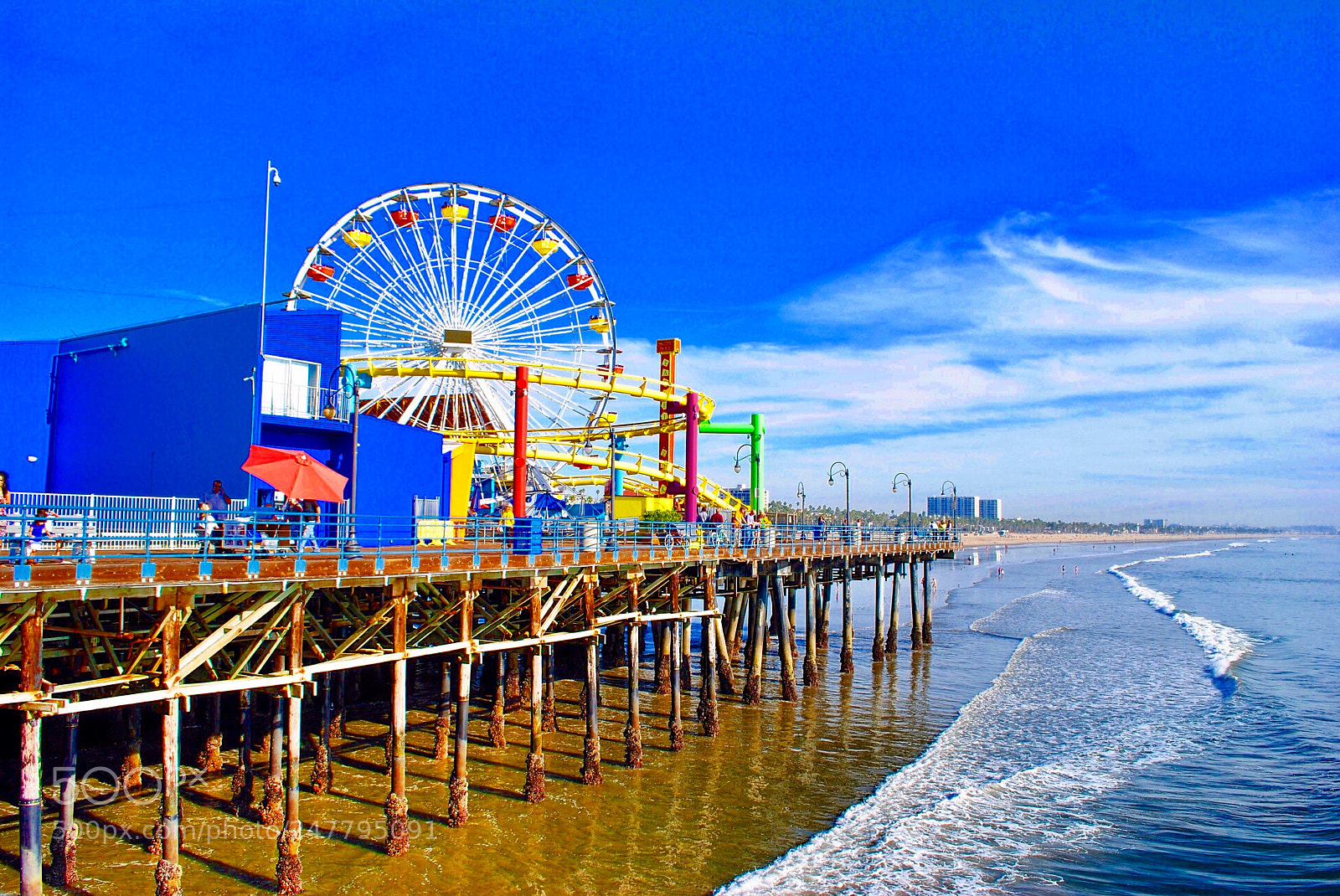 Nikon D3000 sample photo. Santa monica pier, usa photography