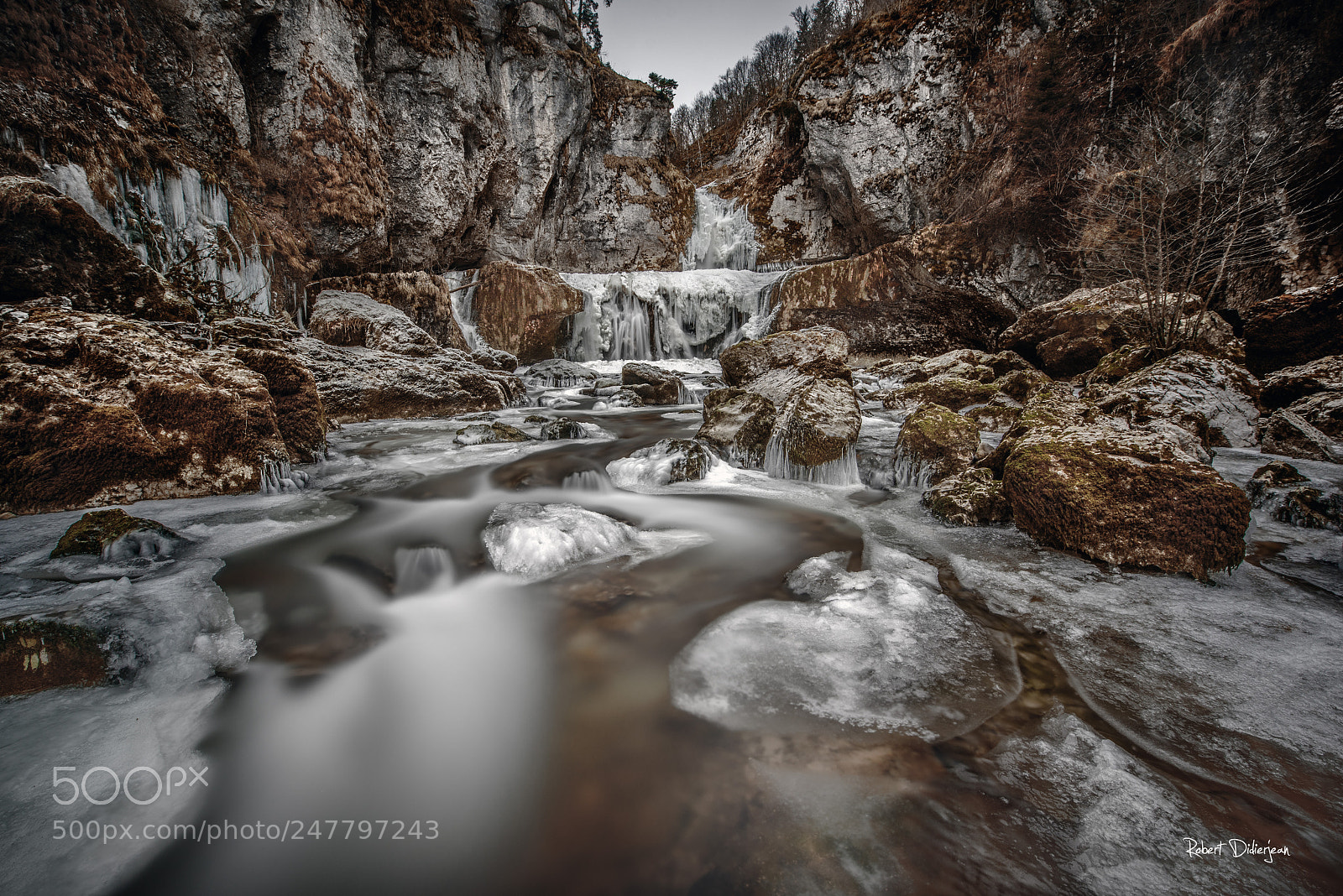 Nikon D810 sample photo. Frozen river photography