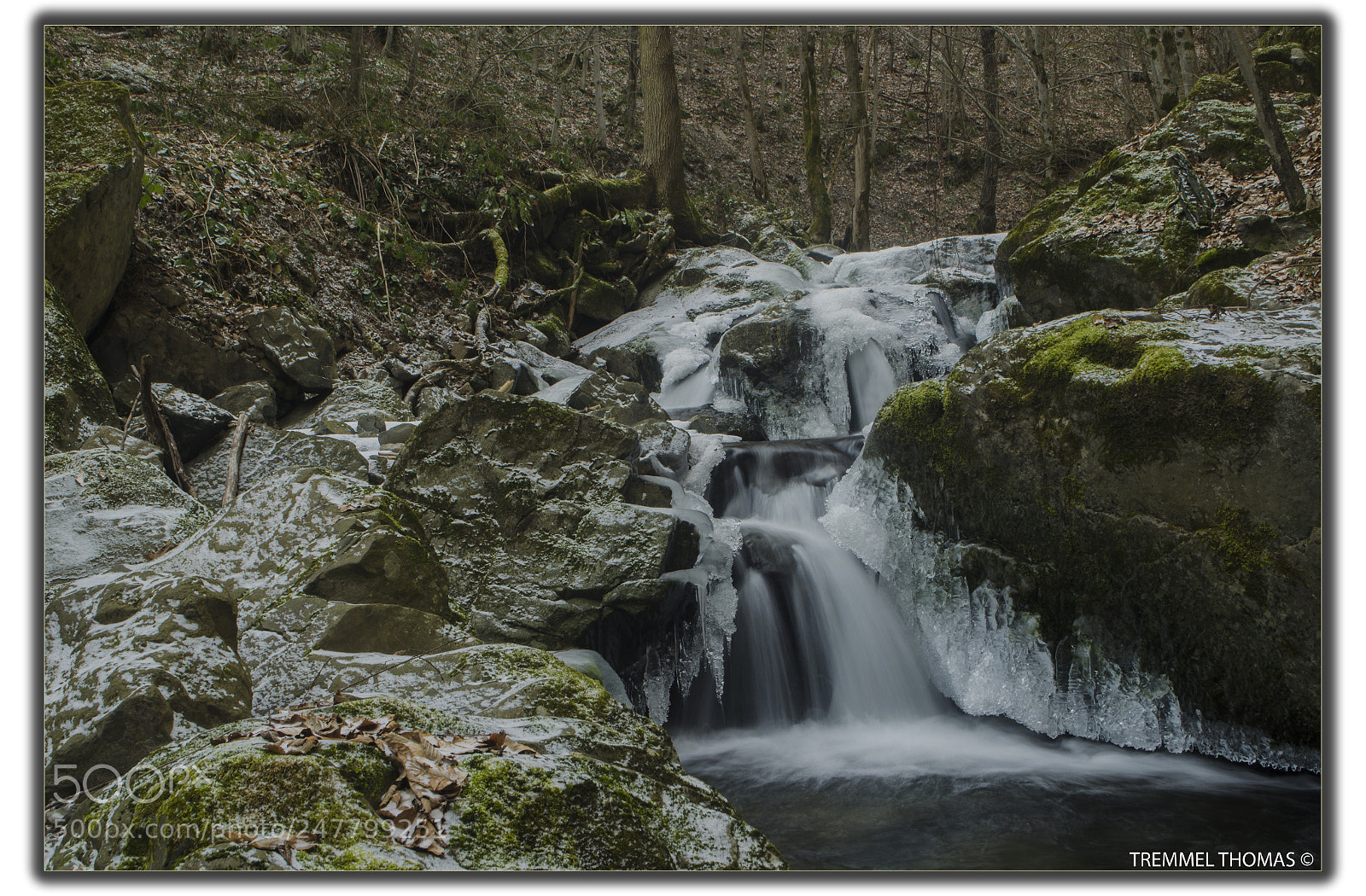 Nikon D5100 sample photo. Cascade in the ice photography