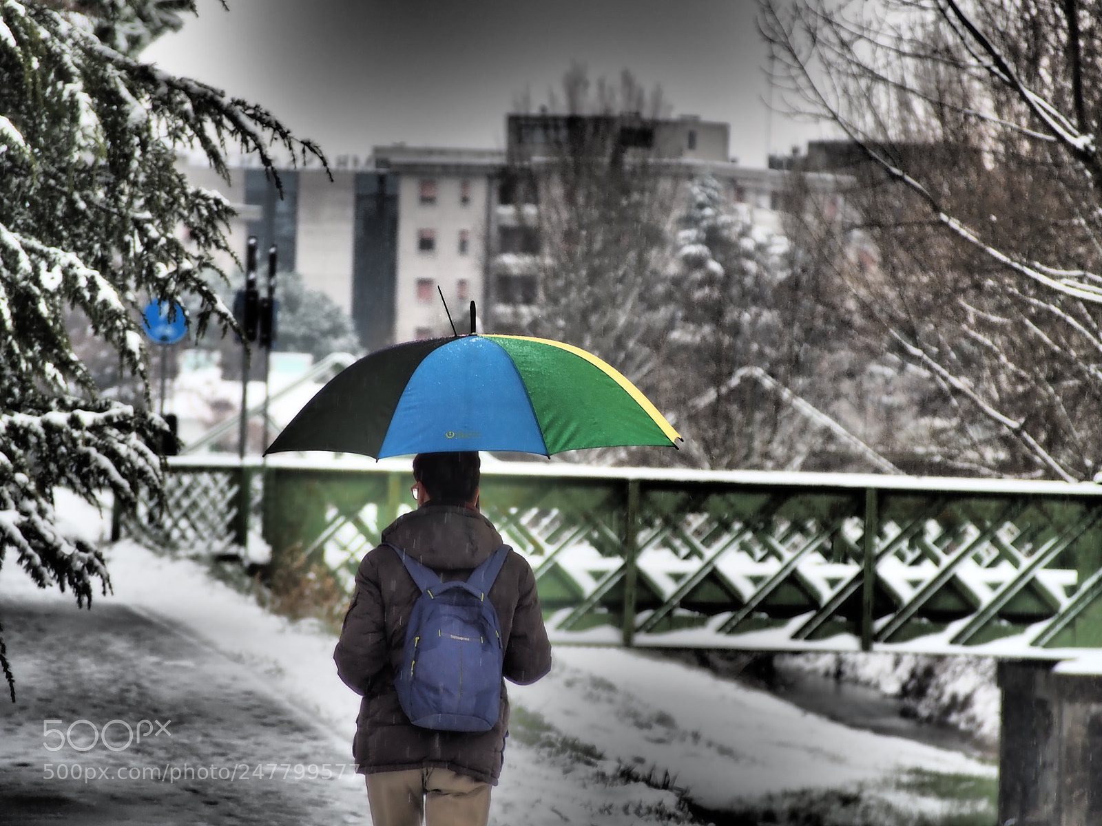Olympus OM-D E-M10 sample photo. Snow in poggibonsi photography