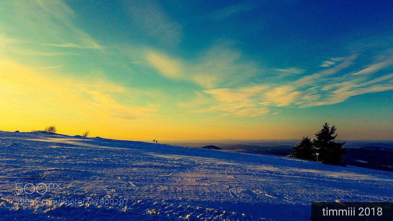 Samsung Galaxy S5 sample photo. Wasserkuppe sundown photography