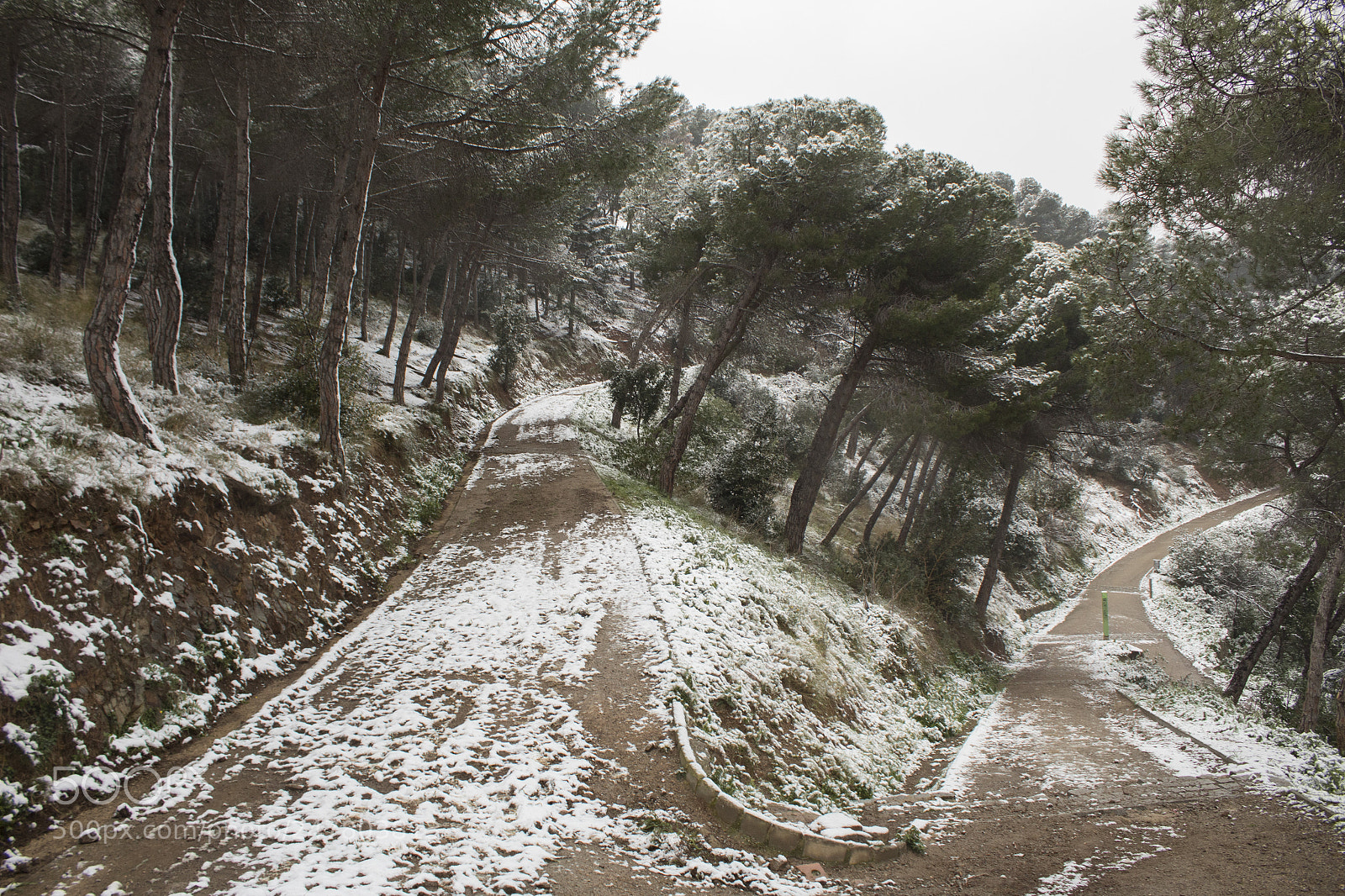 Canon EOS 1300D (EOS Rebel T6 / EOS Kiss X80) sample photo. Snowing barcelona 2018 photography