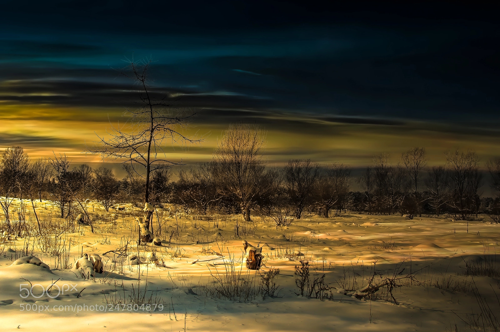 Nikon D3200 sample photo. Sunset in winter photography
