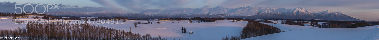 Olympus OM-D E-M5 II sample photo. Sunset in biei hokkaido photography