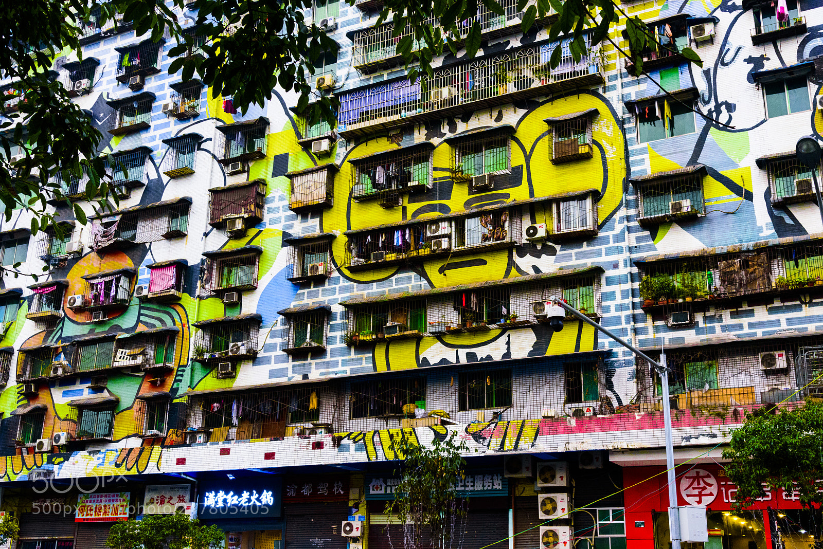 Nikon D750 sample photo. Graffiti street in chongqing photography