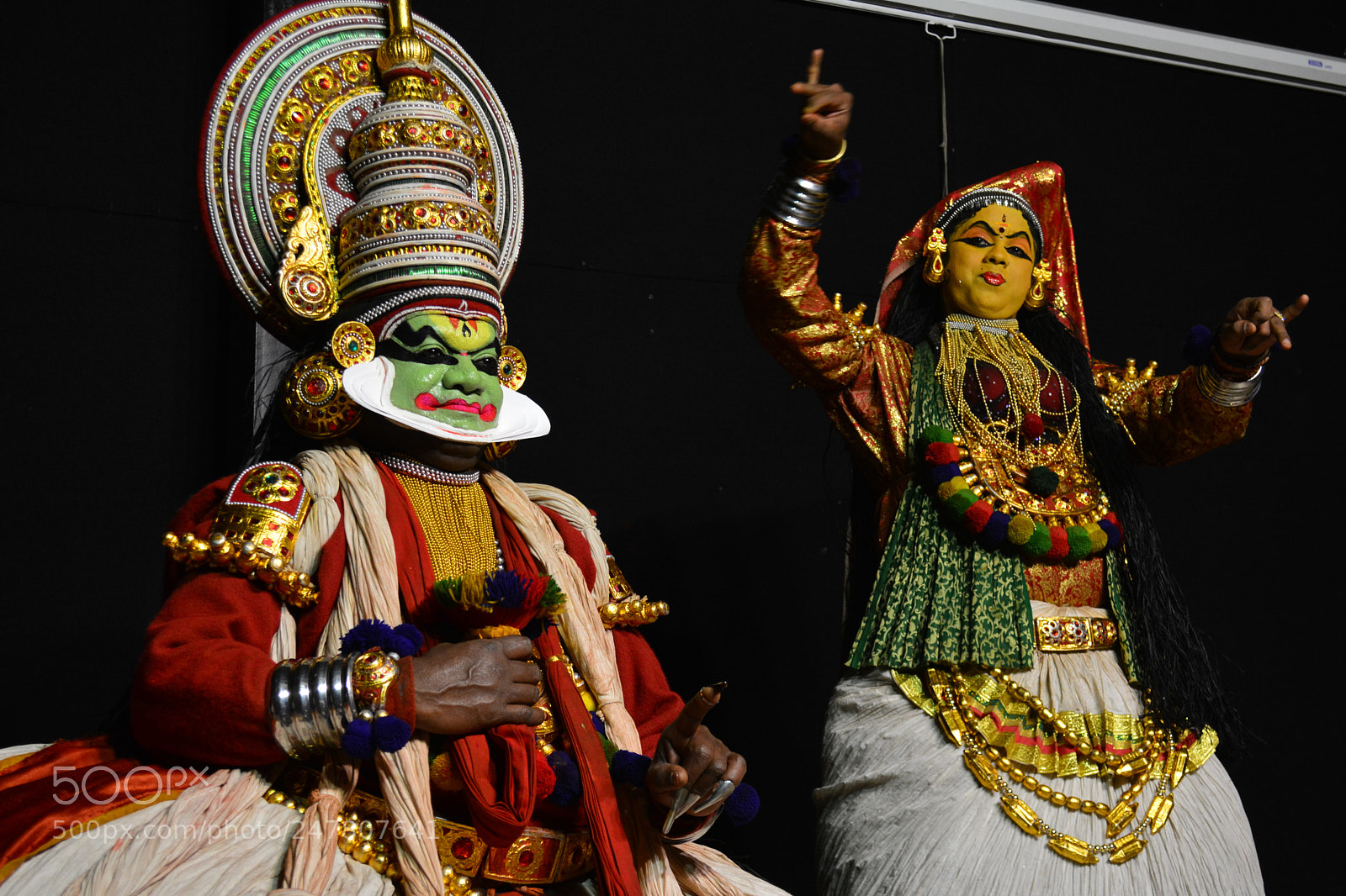 Nikon D5200 sample photo. Kerala traditional dance photography