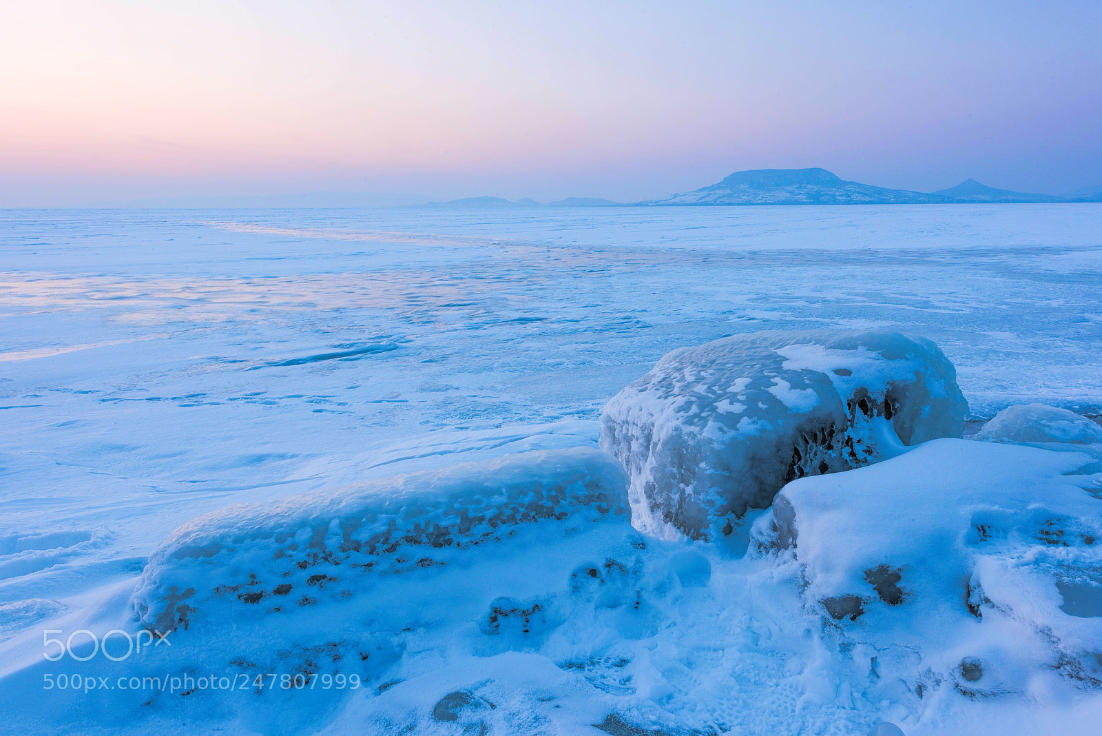 Nikon D810 sample photo. Winter at lake balaton photography