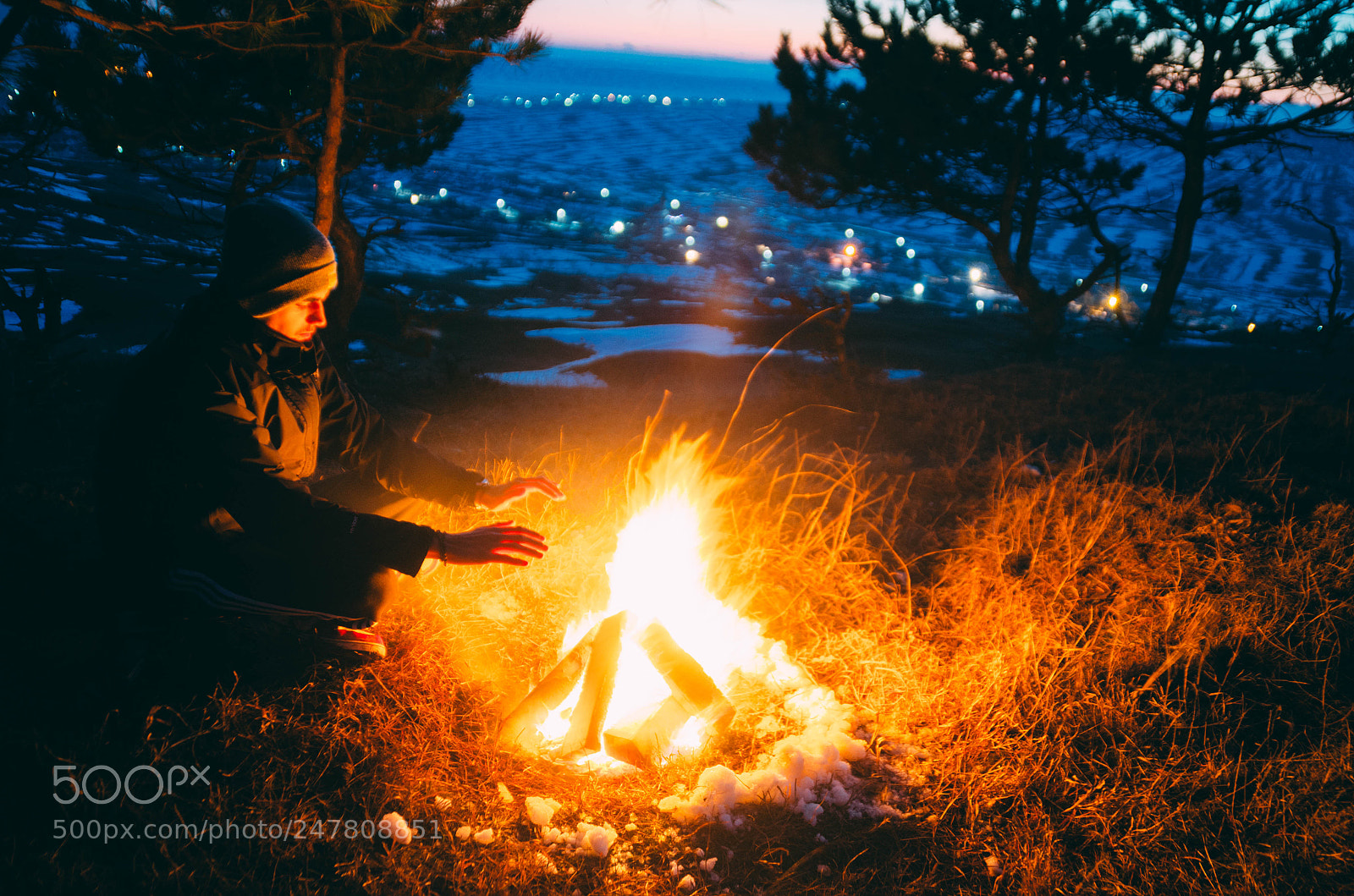 Nikon D5100 sample photo. Campfire photography