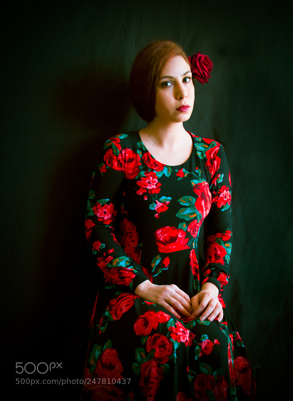 Canon EOS 550D (EOS Rebel T2i / EOS Kiss X4) sample photo. Lady in rose photography