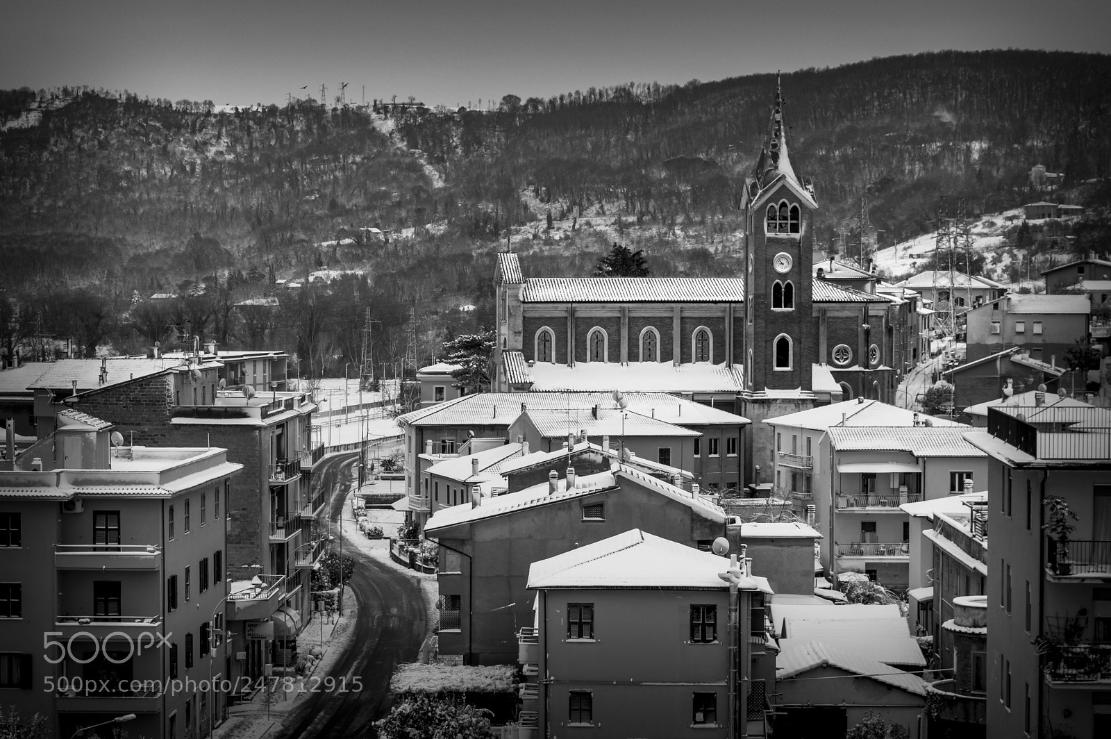 Nikon D3200 sample photo. Black, white and snow photography