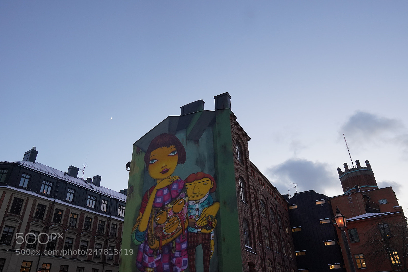 Sony a7R III sample photo. Osgemeos stockholm wall art photography