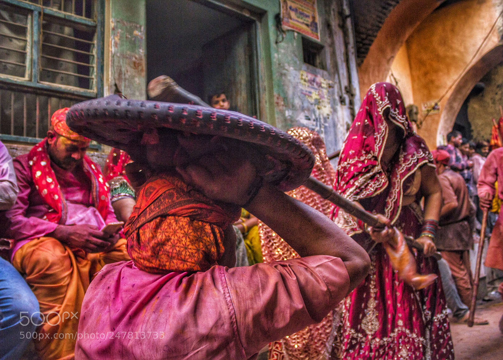 Canon EOS 6D Mark II sample photo. Latthmar holi photography