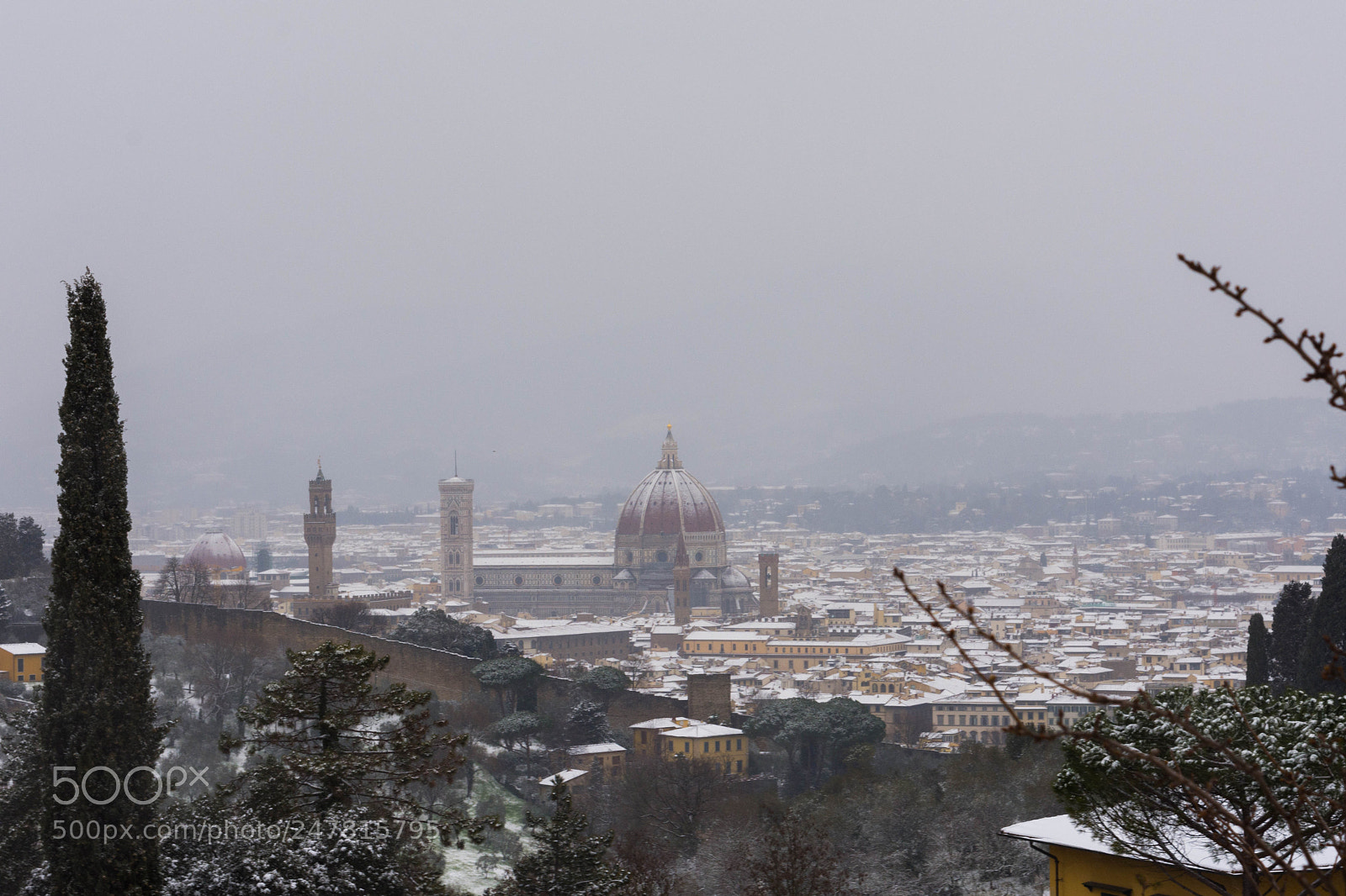 Nikon D7200 sample photo. Florence under the snow photography