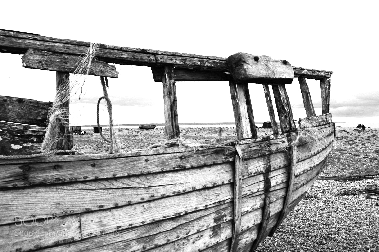 Nikon D3100 sample photo. Derelict boat at dungeness photography