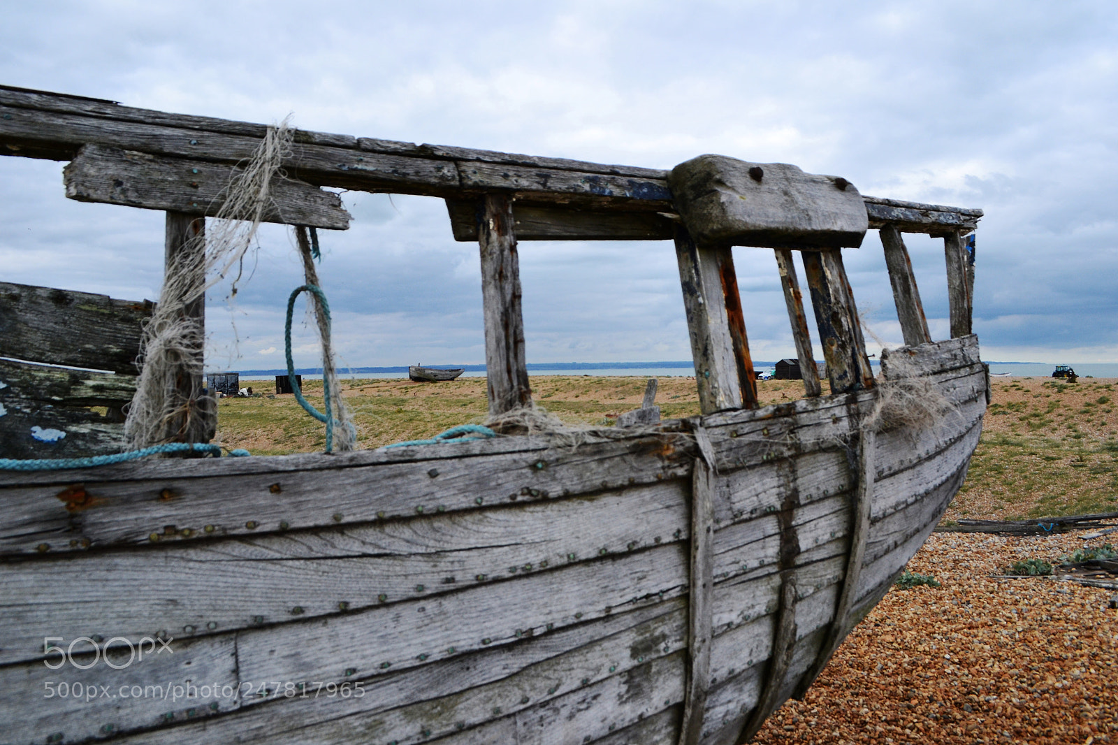 Nikon D3100 sample photo. Derelict boat at dungeness photography