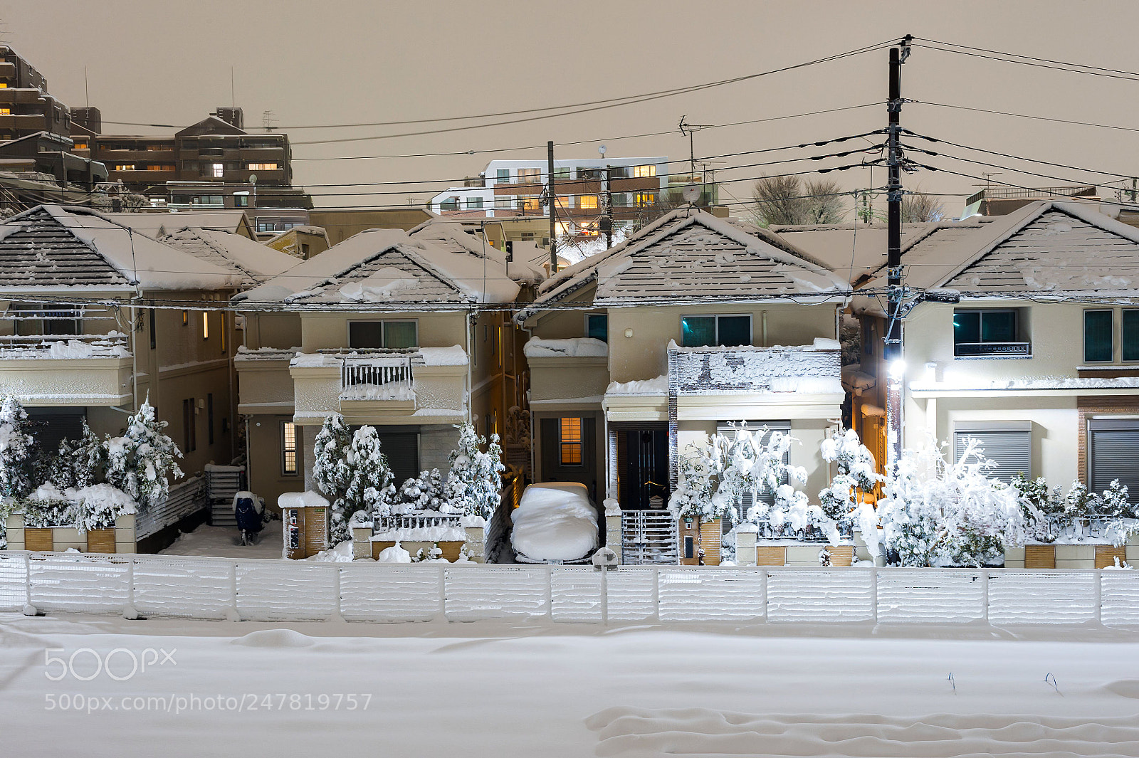 Nikon D3 sample photo. Tokyo snow photography