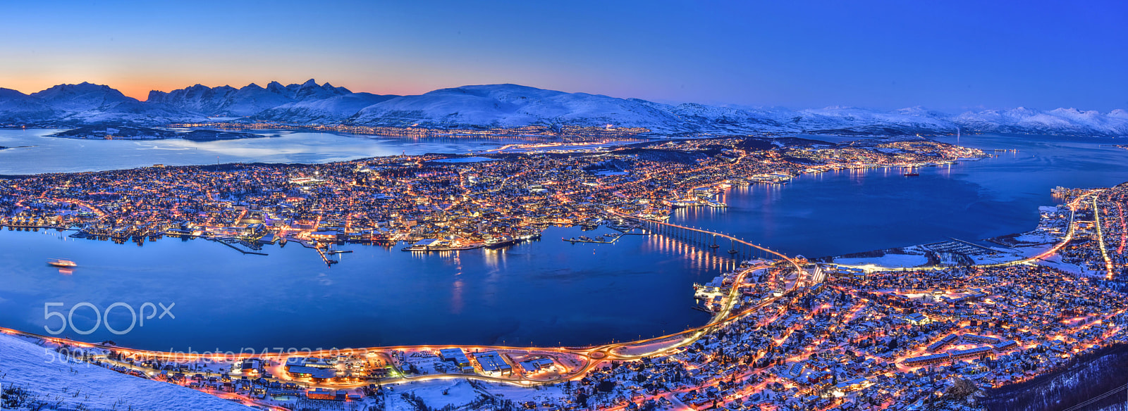 Nikon D810 sample photo. Panorama tromso (norway) photography