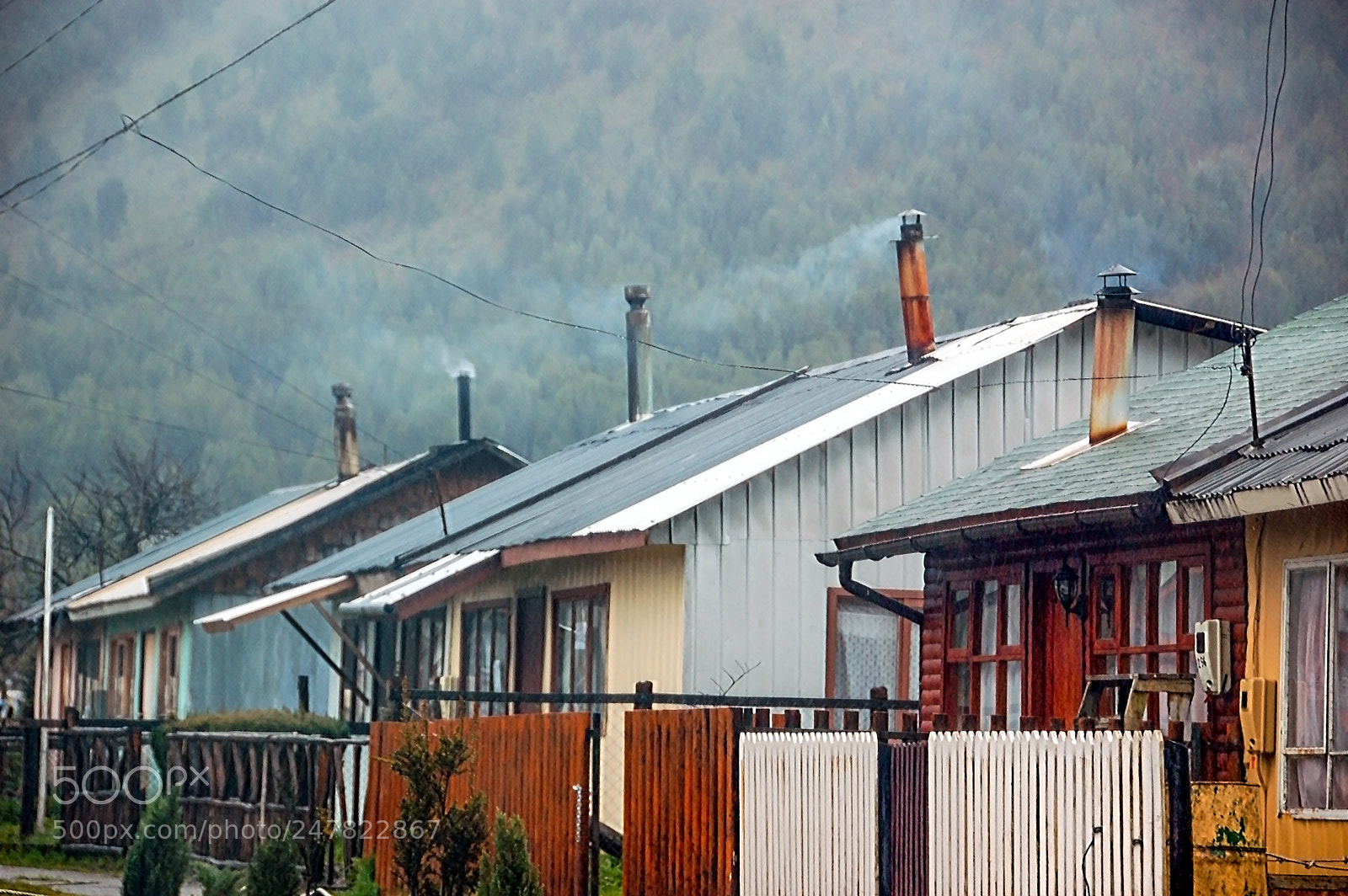 Nikon D50 sample photo. Houses in the village photography