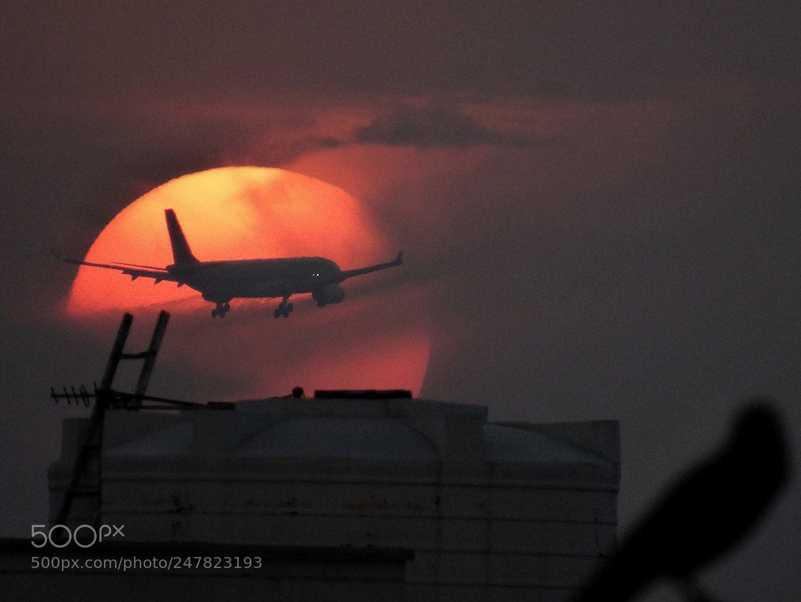 Sony Cyber-shot DSC-HX300 sample photo. Sun and plane photography