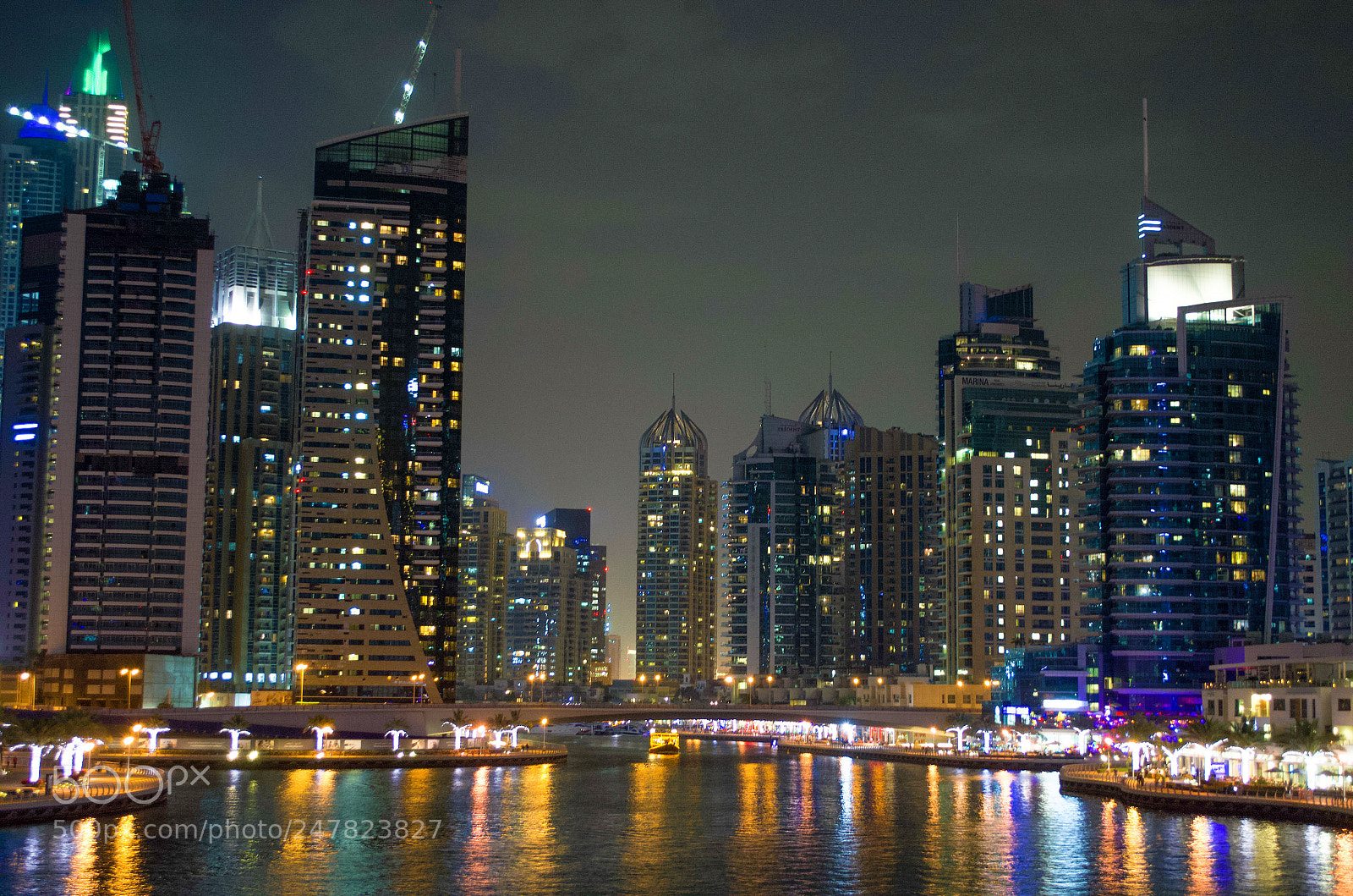 Nikon D5100 sample photo. Dubai marina at night! photography
