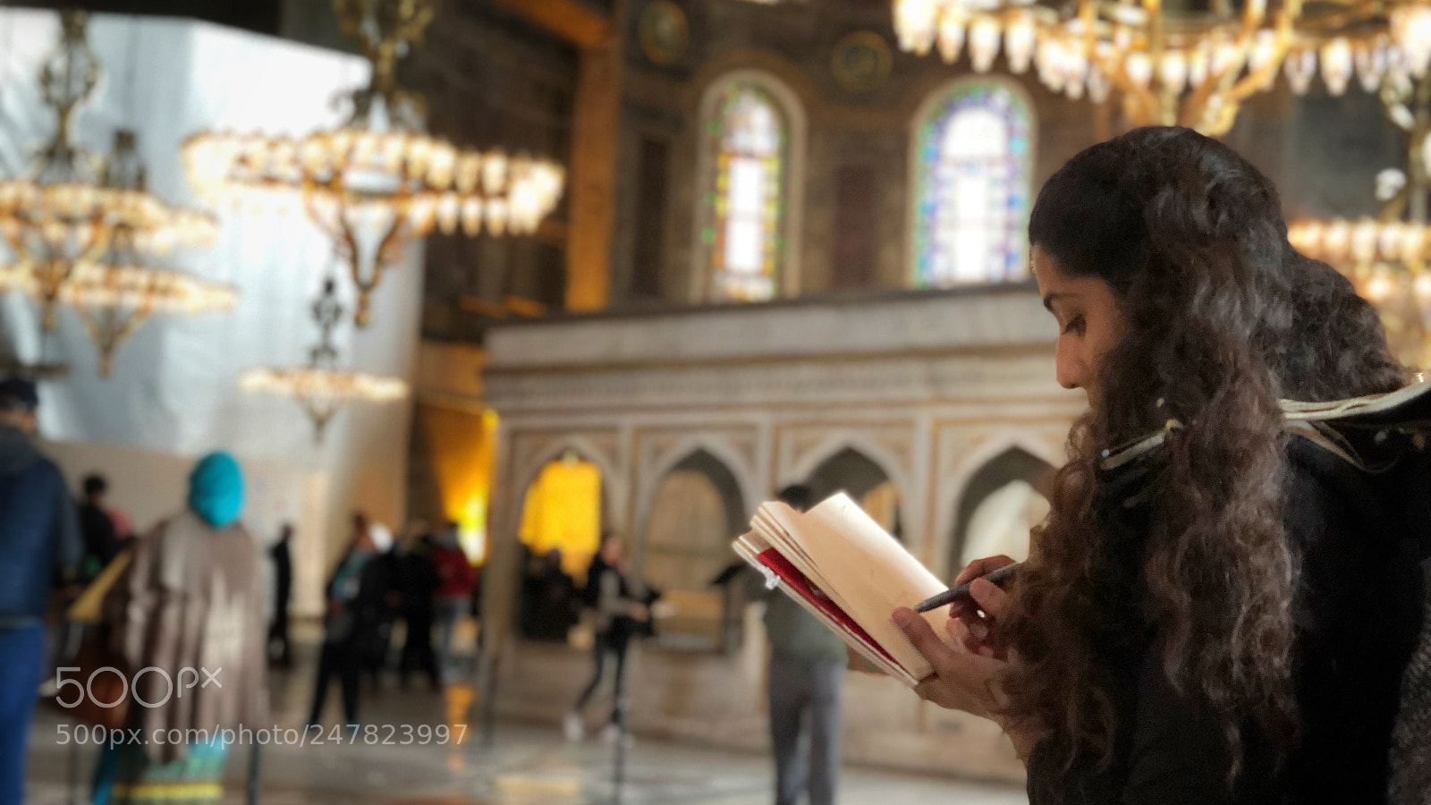 Apple iPhone X sample photo. Painting people photography