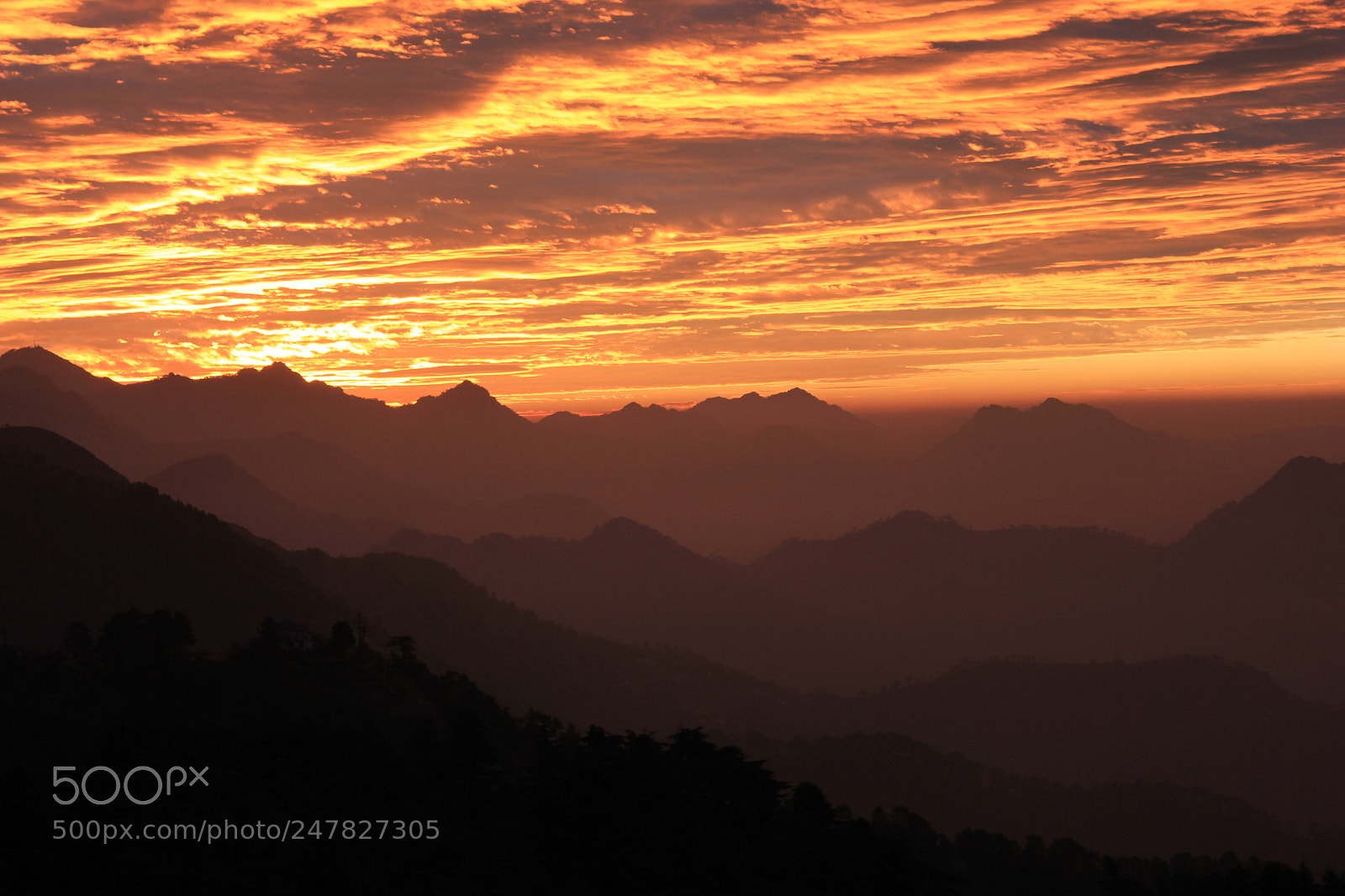 Canon EF-S 18-55mm F3.5-5.6 IS sample photo. Fire in the sky photography