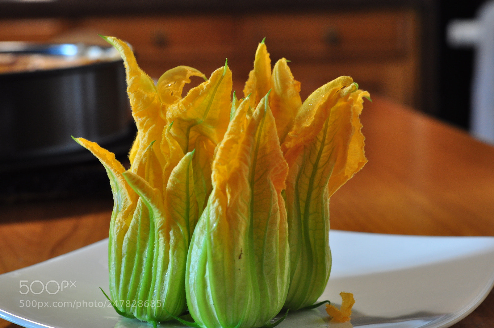 Nikon D90 sample photo. Fresh zucchini flowers photography