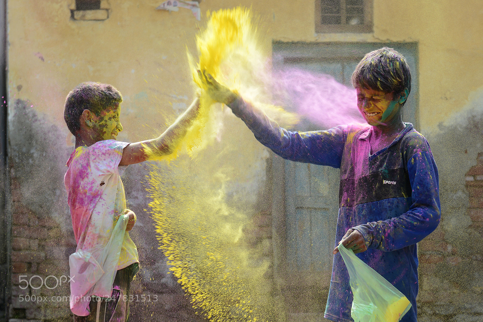Nikon D800E sample photo. Holi festival photography