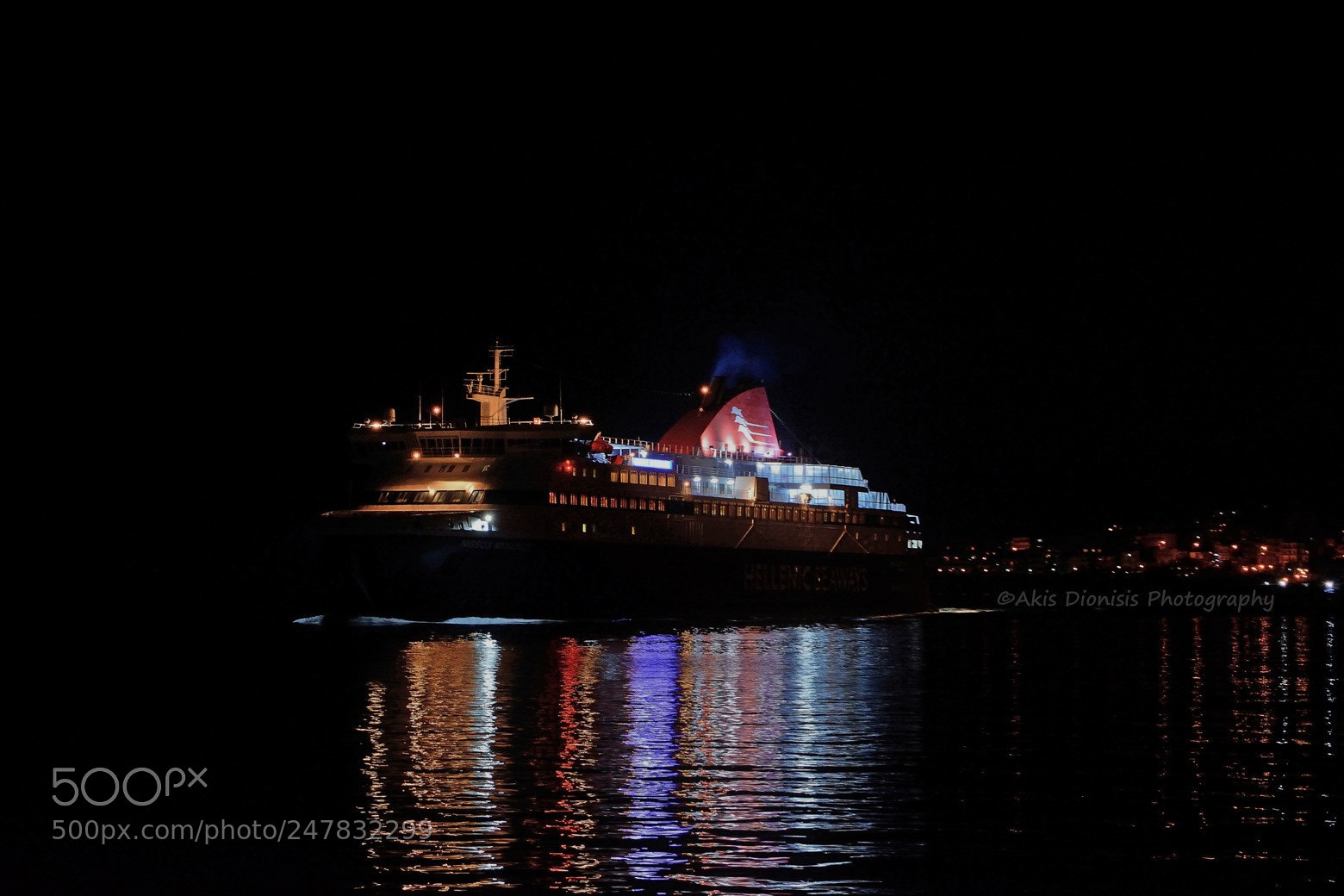 Nikon D5200 sample photo. Ro-ro passenger ship nissos photography
