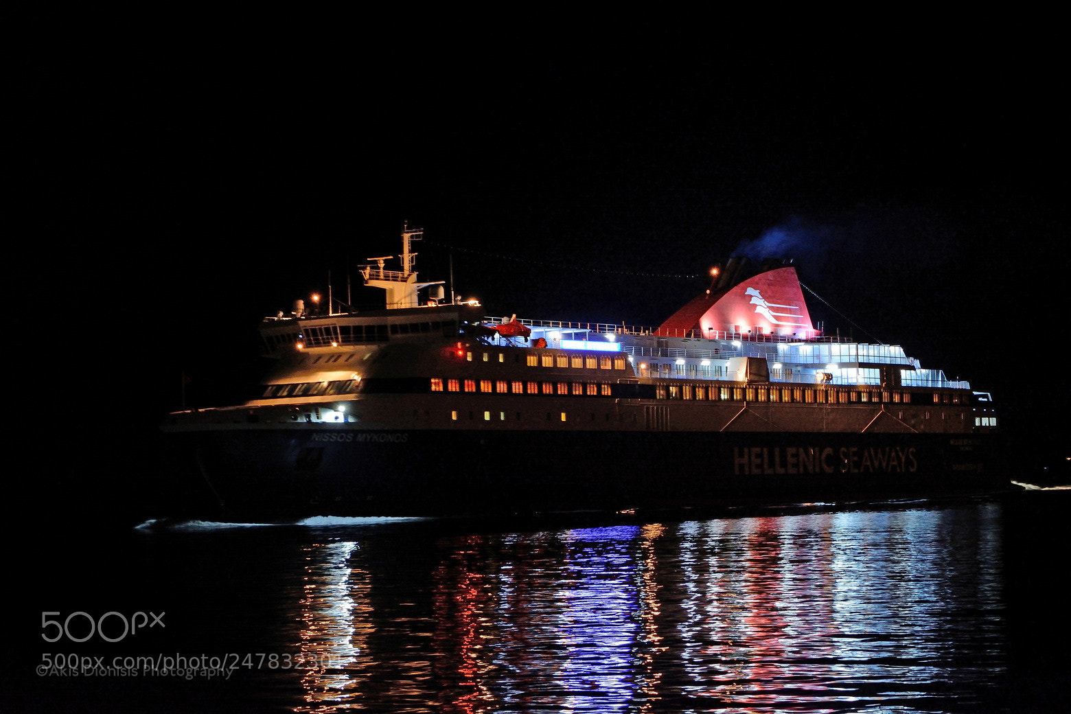 Nikon D5200 sample photo. Ro-ro passenger ship nissos photography