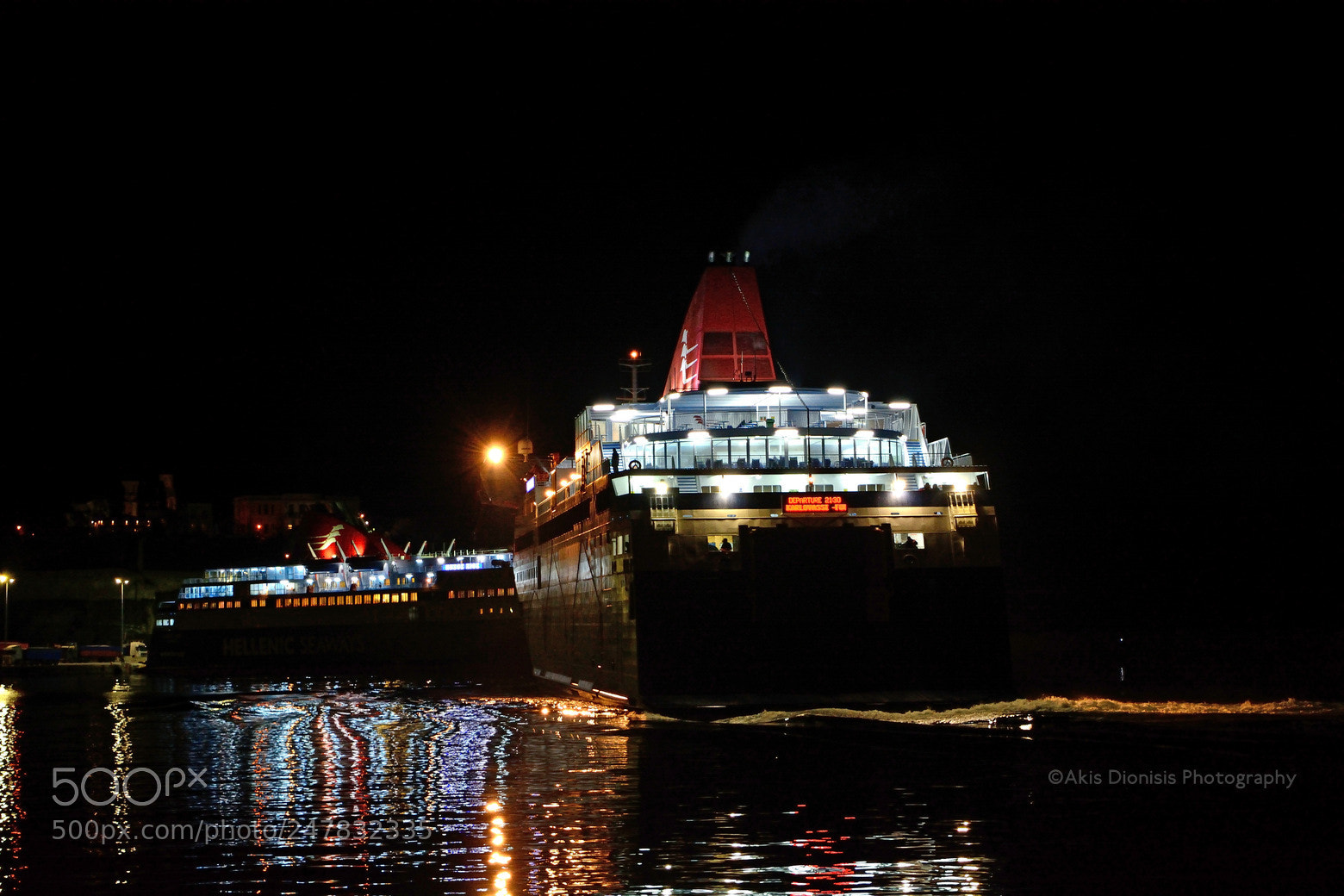 Nikon D5200 sample photo. Ro-ro passenger ship nissos photography