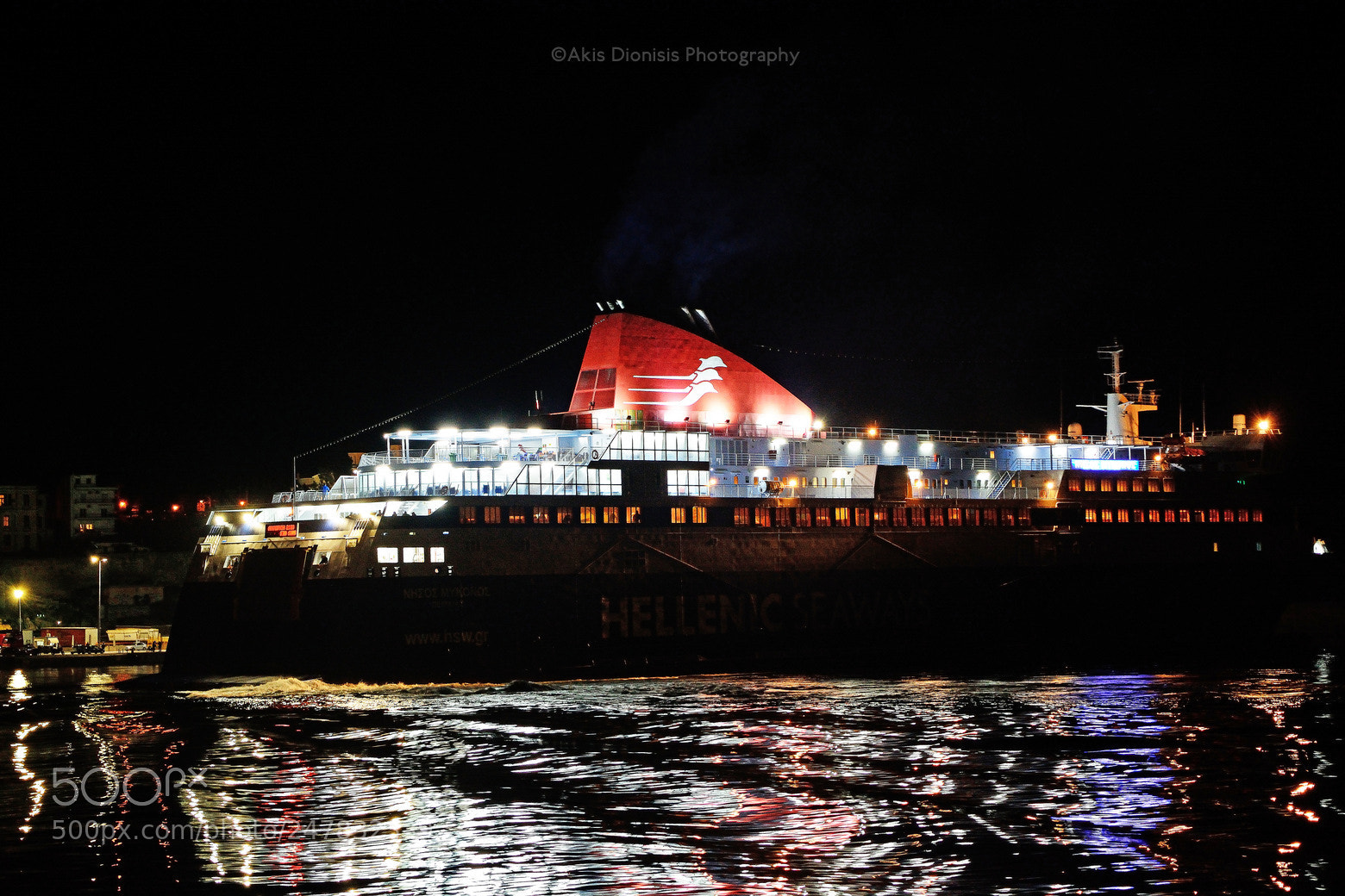 Nikon D5200 sample photo. Ro-ro passenger ship nissos photography