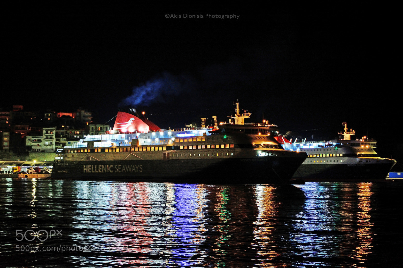 Nikon D5200 sample photo. Ro-ro passenger ship nissos photography