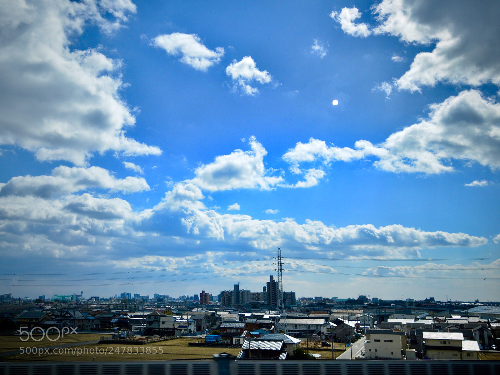 Nikon D610 sample photo. Moon on blue sky photography