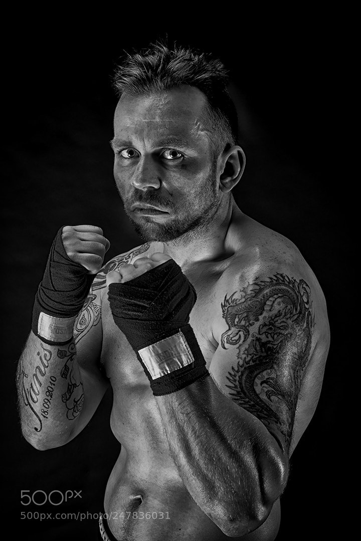 Nikon D810 sample photo. The fighter mono photography