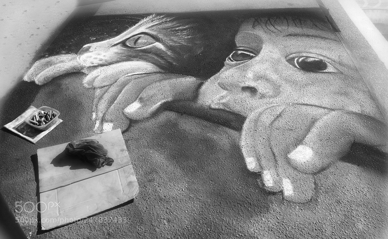 Apple iPhone 6s Plus sample photo. Street painting photography
