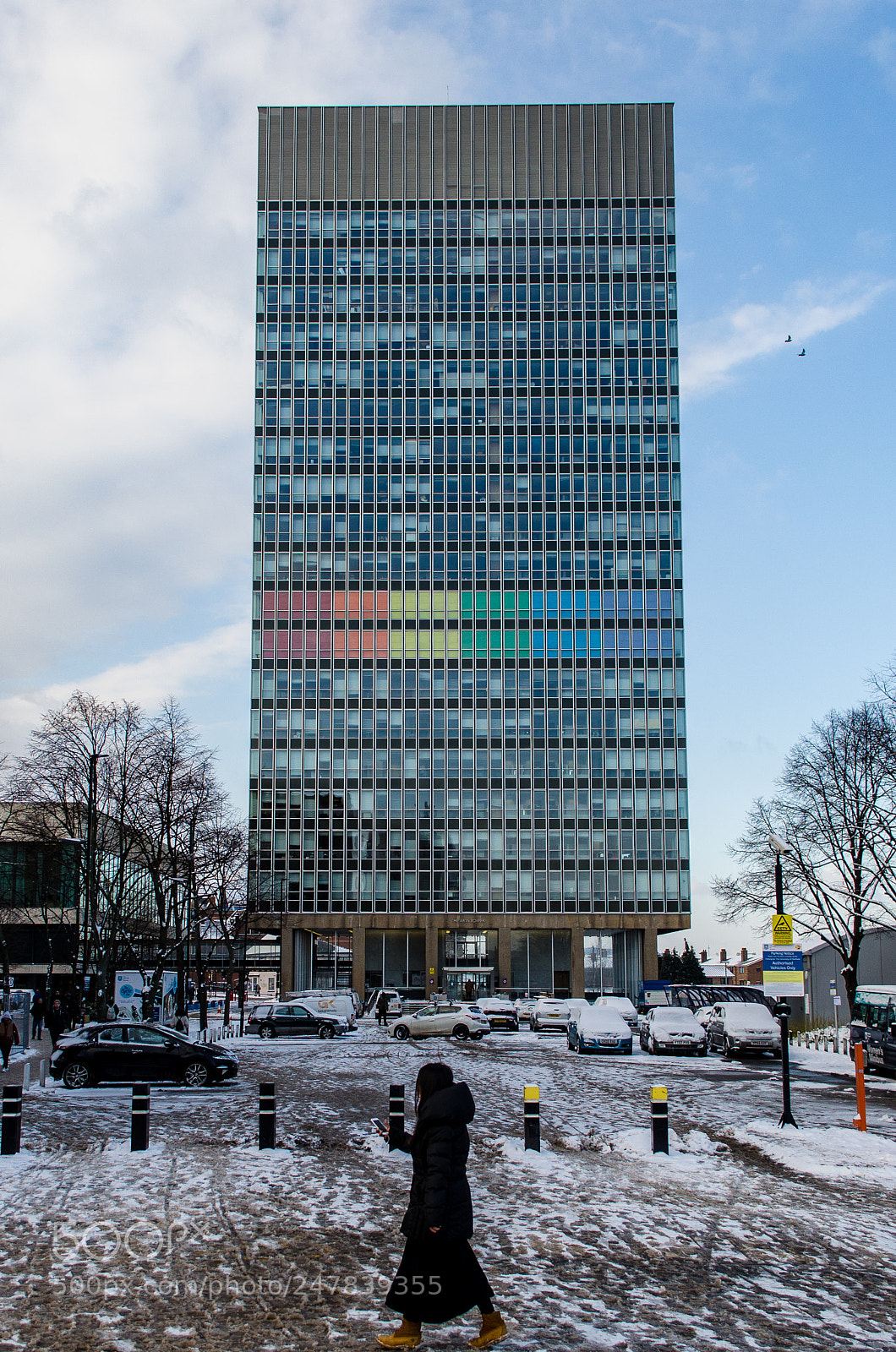 Nikon D5100 sample photo. Snow rainbow photography