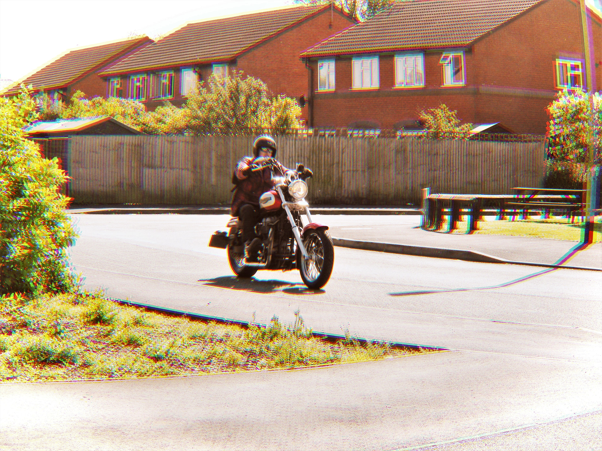 Fujifilm FinePix S8100fd sample photo. The biker photography