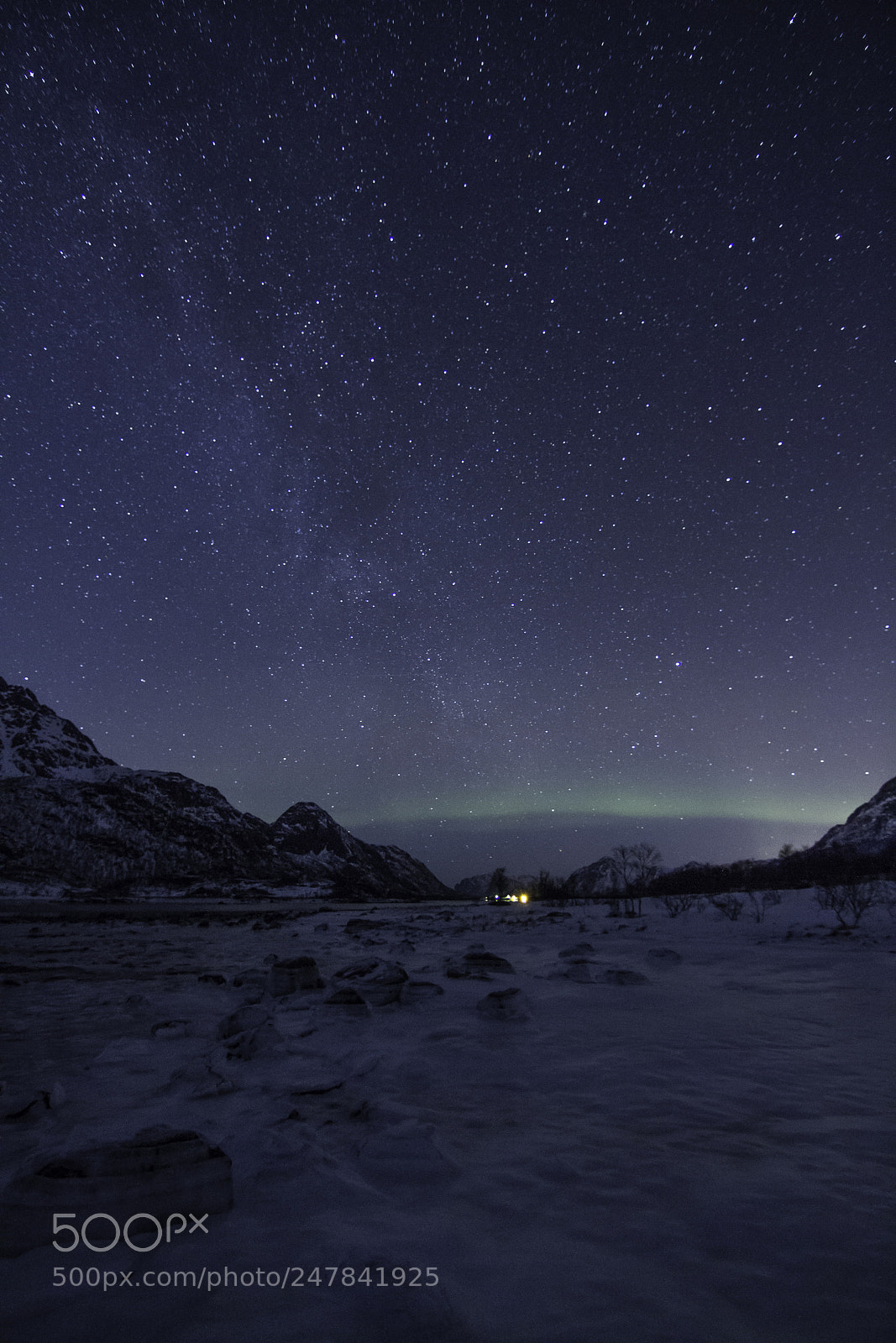 Canon EOS 7D sample photo. Night on ice photography
