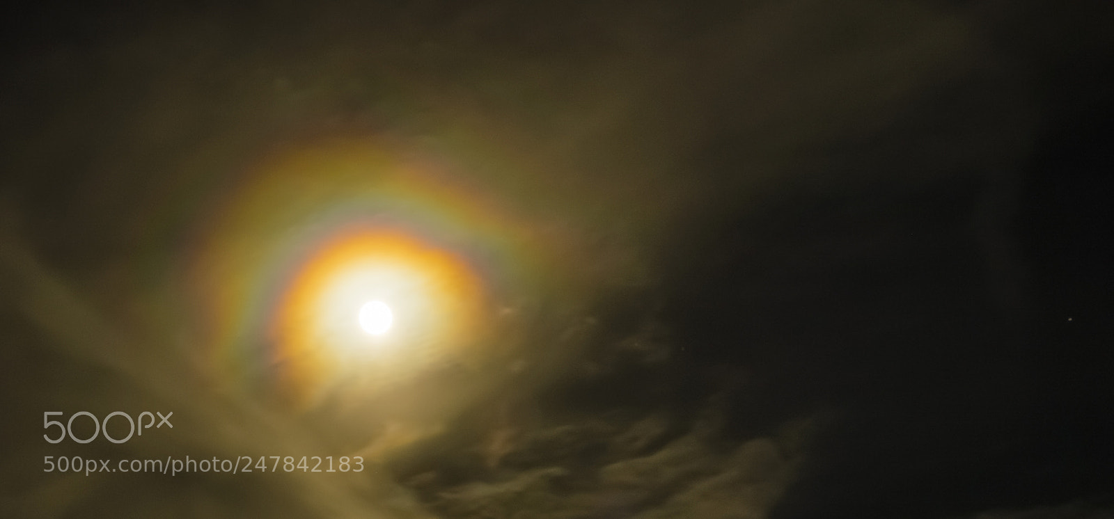 Fujifilm X-T1 sample photo. Colourful moon photography