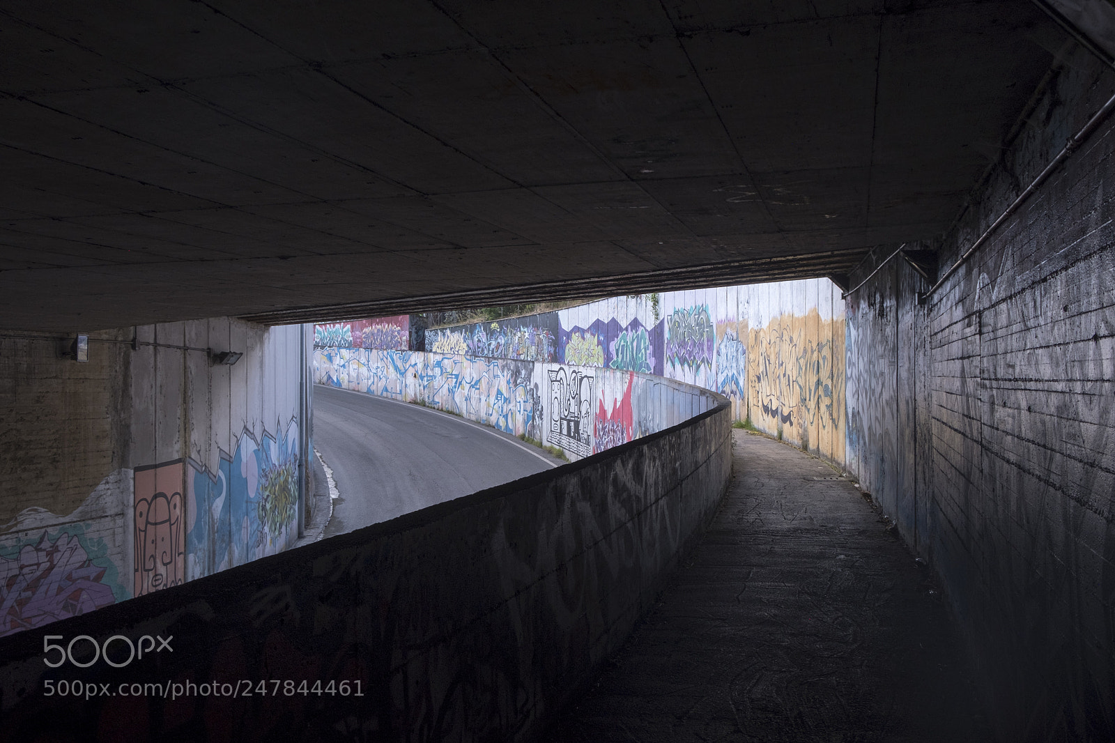Fujifilm X-T2 sample photo. Underpass in perugia photography