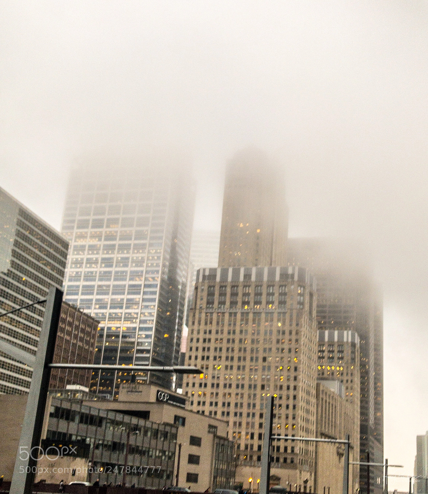 Apple iPhone 7 Plus sample photo. Foggy day in chi photography