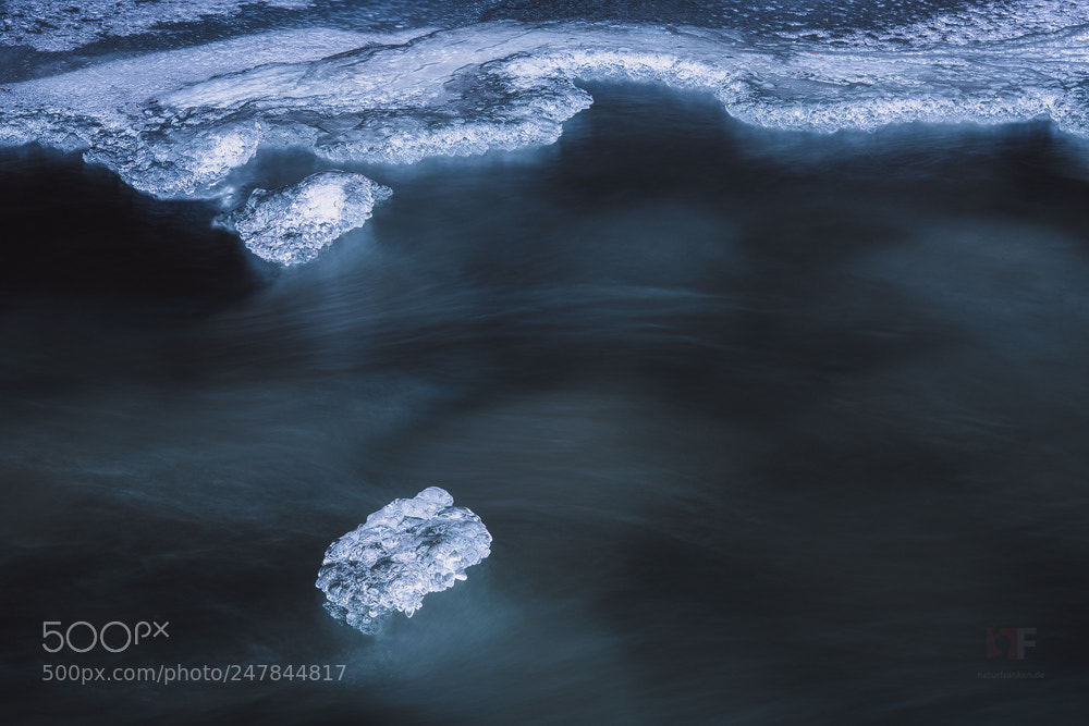 Nikon D850 sample photo. River in ice photography