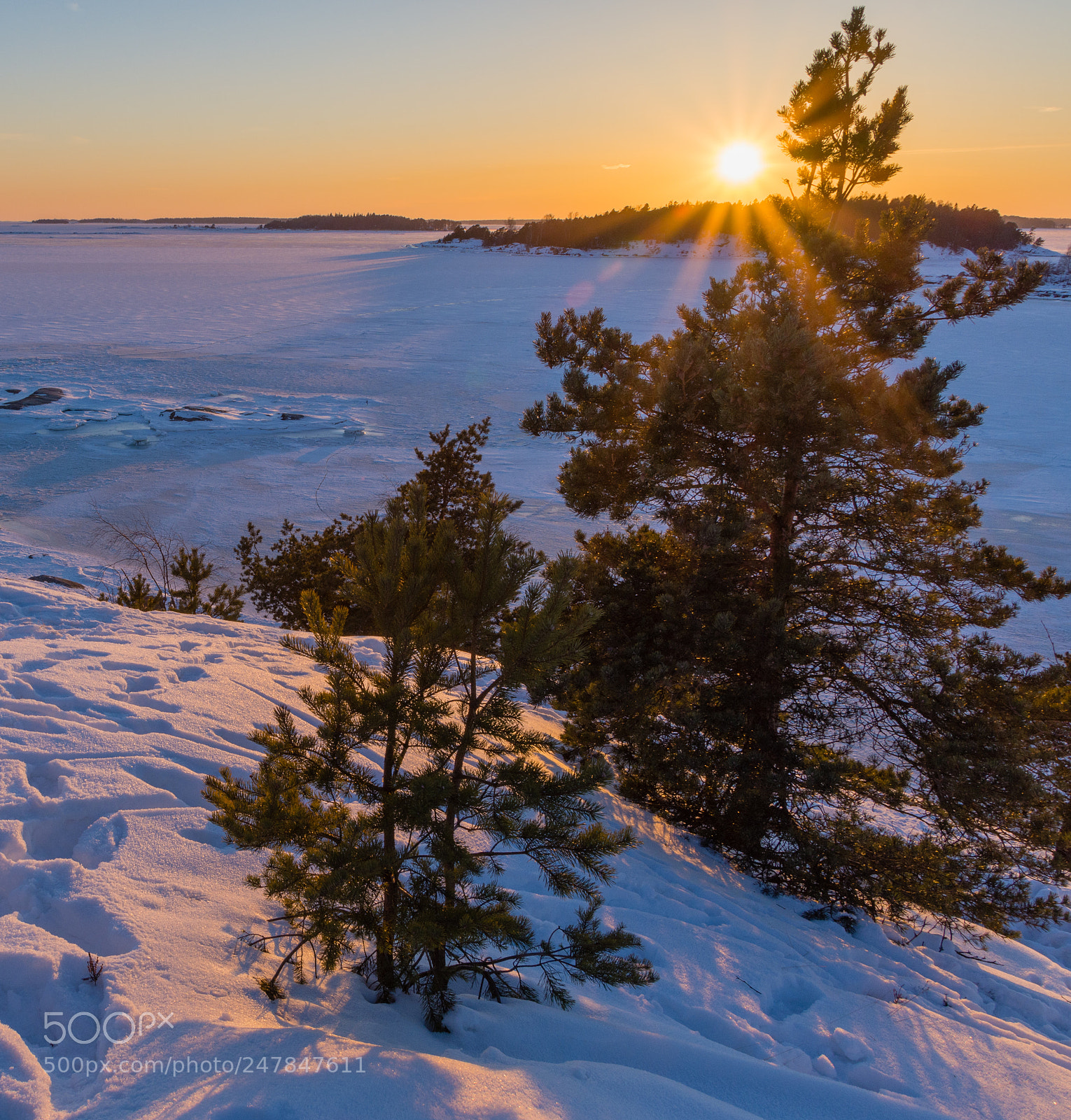 Nikon D7200 sample photo. Winter sunset photography
