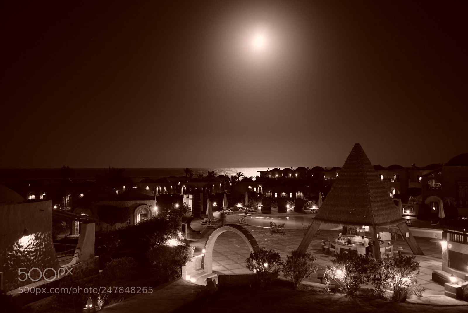 Sony a5100 sample photo. Moonlight photography