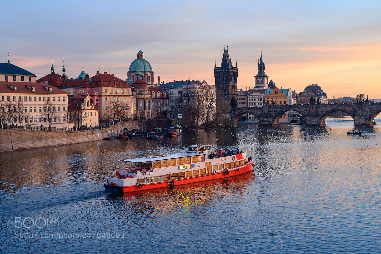 Nikon D800 sample photo. Sunset in prague photography