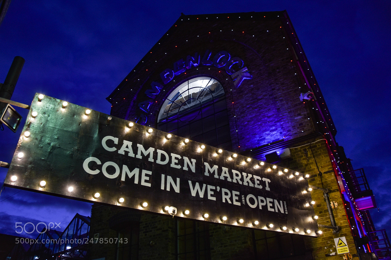 Nikon D3400 sample photo. Camden market night photography